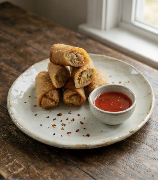 Heavenly Delights signature egg rolls